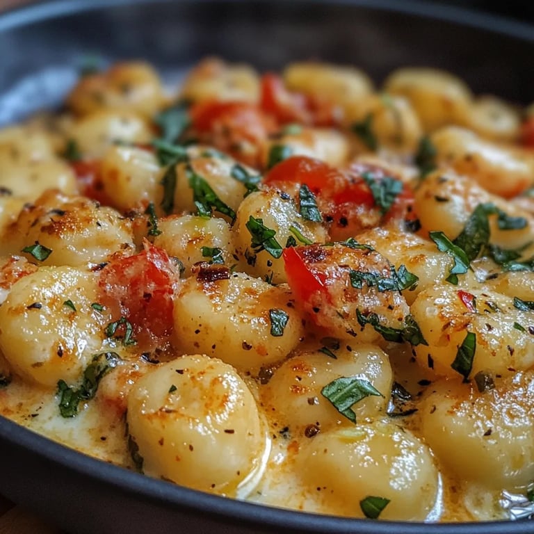 Cremige Gnocchi-Pfanne mit Gemüse