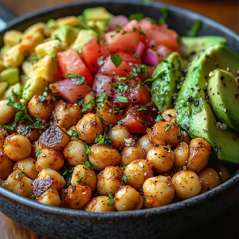 Ensalada de Garbanzos, Feta y Aguacate: Una Increíble Receta Última