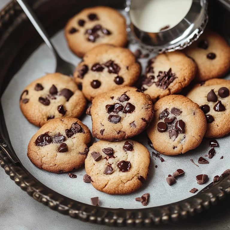 Knusprige Weihnachtsplätzchen mit Schokostückchen