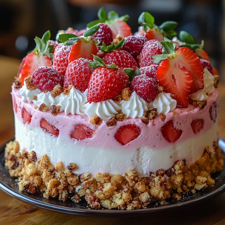 Pastel Esponjoso Relleno de Fresas: Una Increíble Receta Última