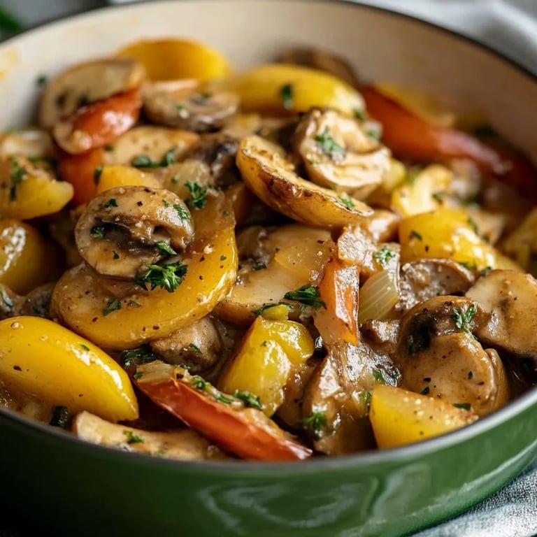 Pikanter Gemüse-Puten-Eintopf