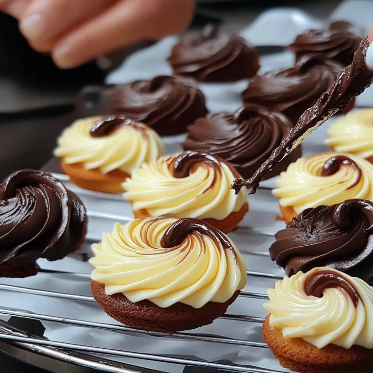 Einfaches Spritzgebäck mit dem Spritzbeutel