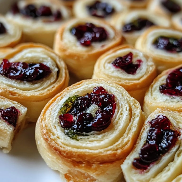 Christmas Cranberry Pinwheels