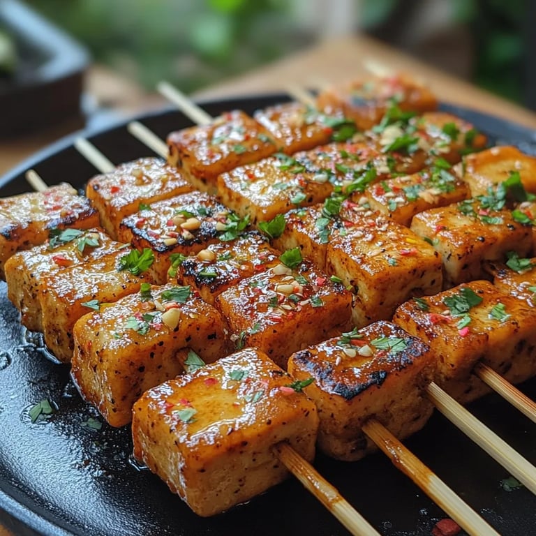 Erdnuss-Tofu-Satay: Ein unglaubliches ultimatives Rezept mit 7 Zutaten