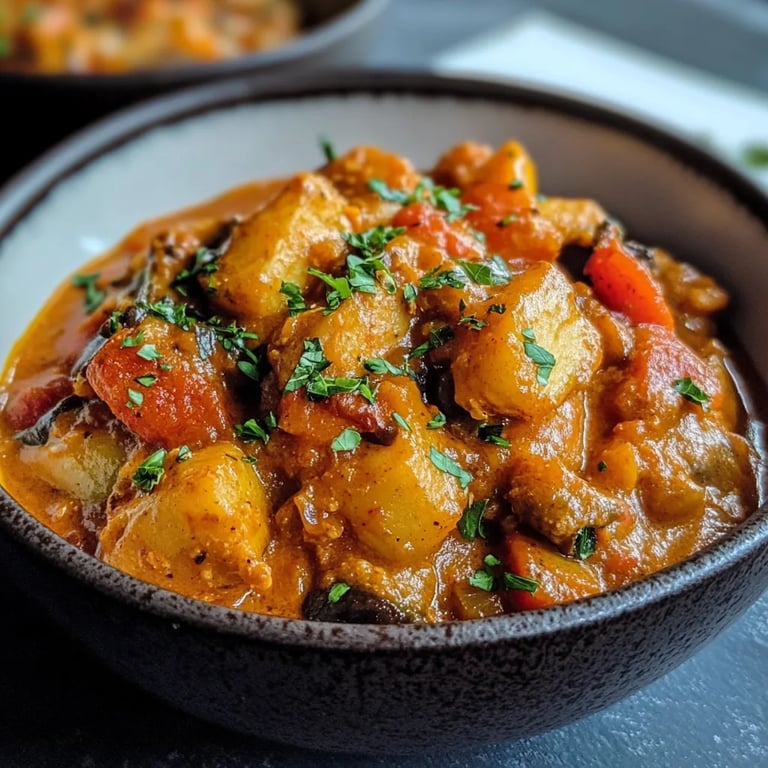 Kürbiscurry mit Kichererbsen