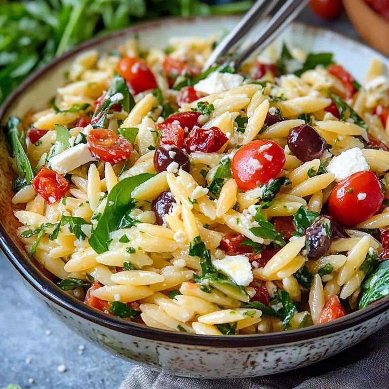 Italienischer Orzo Nudelsalat