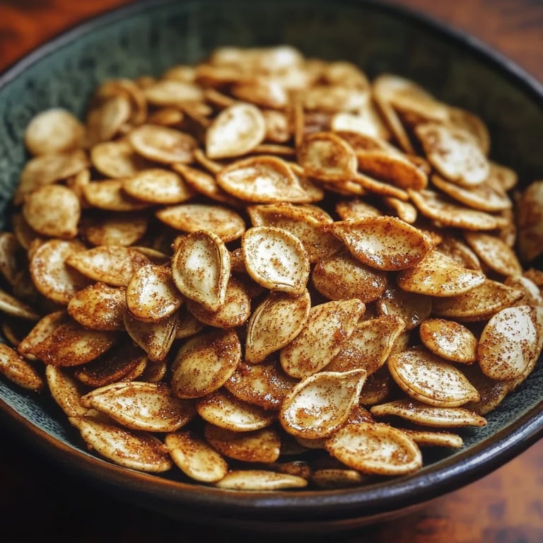 Caramelized Spicy Pumpkin Seeds
