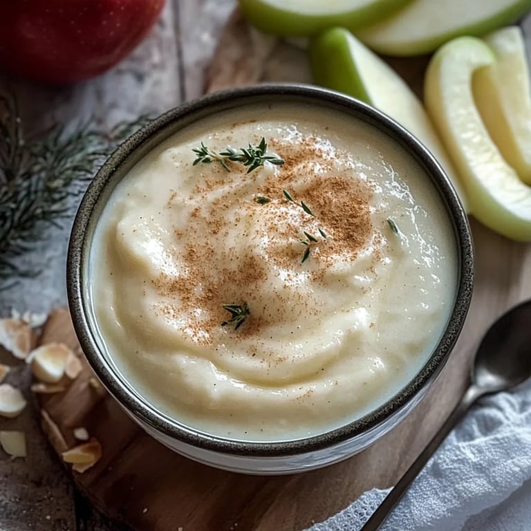 Cremige Zimtcreme mit Apfelmus