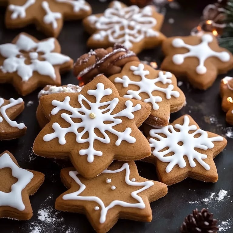 Einfacher Lebkuchen mit Zuckerguss