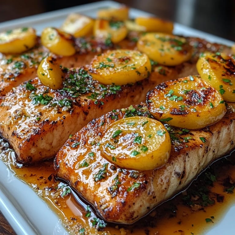Bourbon-Pfirsich-Ofenlachs: Ein Unglaublich Ultimatives Rezept für 4 Personen