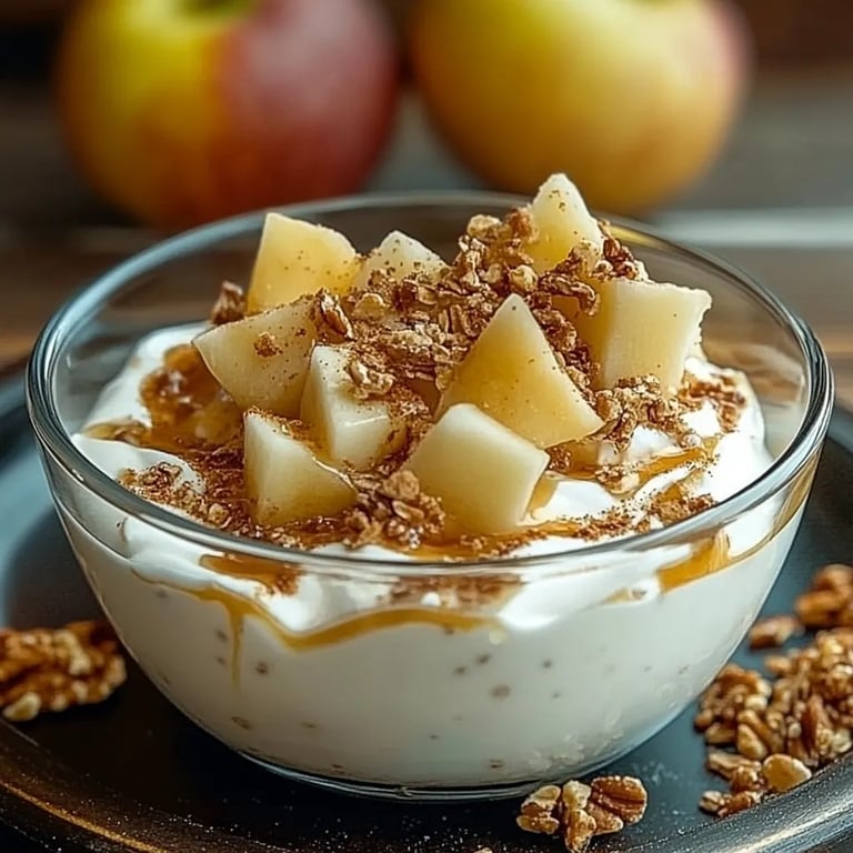 Köstlicher Zimt-Apfel-Joghurt