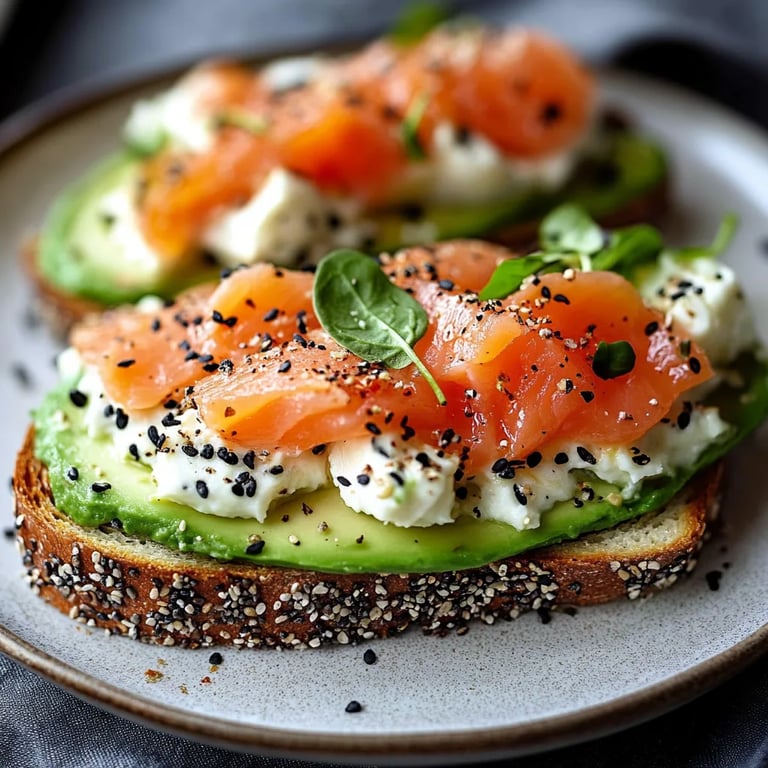 Geräucherter Lachs & Avocado-Toast