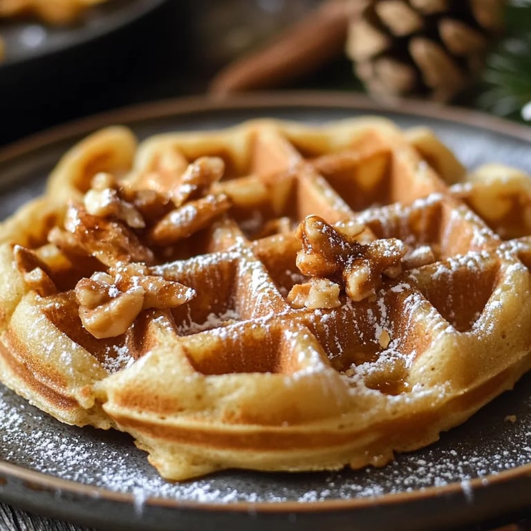 Spekulatius-Waffeln zu Weihnachten