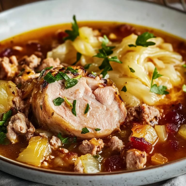 Spitzkohl-Eintopf mit Hackfleisch