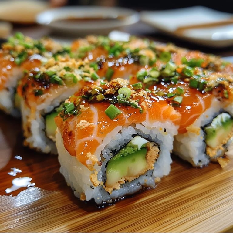 Spicy Salmon Sushi Bake