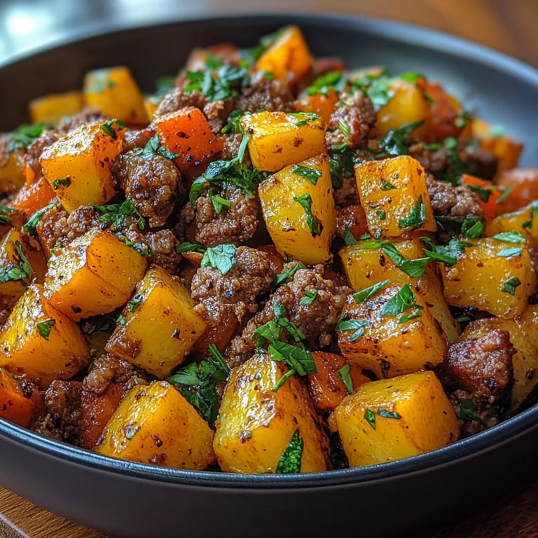 Hackfleischpfanne mit Zucchini und Süßkartoffeln: Ein Unglaubliches Ultimatives Rezept