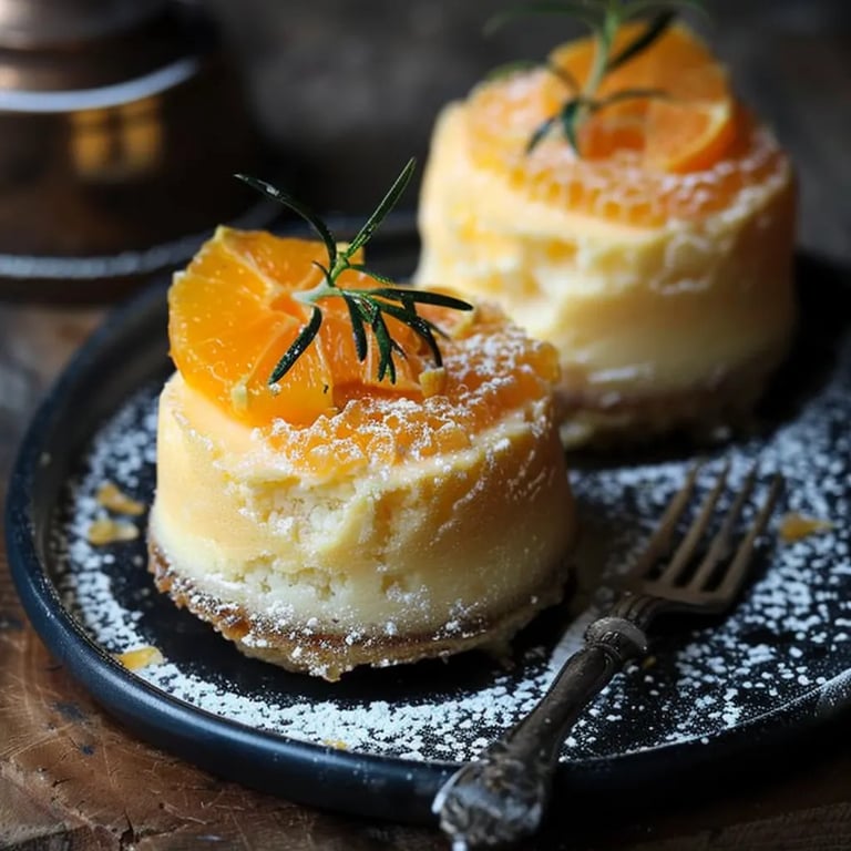 Weihnachtliche Mandarinen-Käsesahne-Törtchen