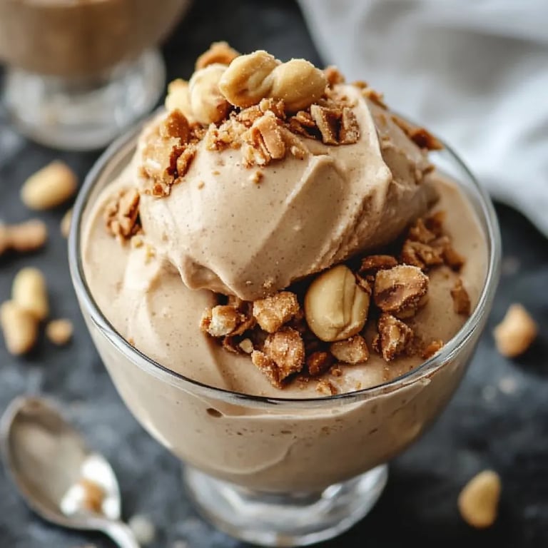 Peanut Butter Frozen Greek Yogurt