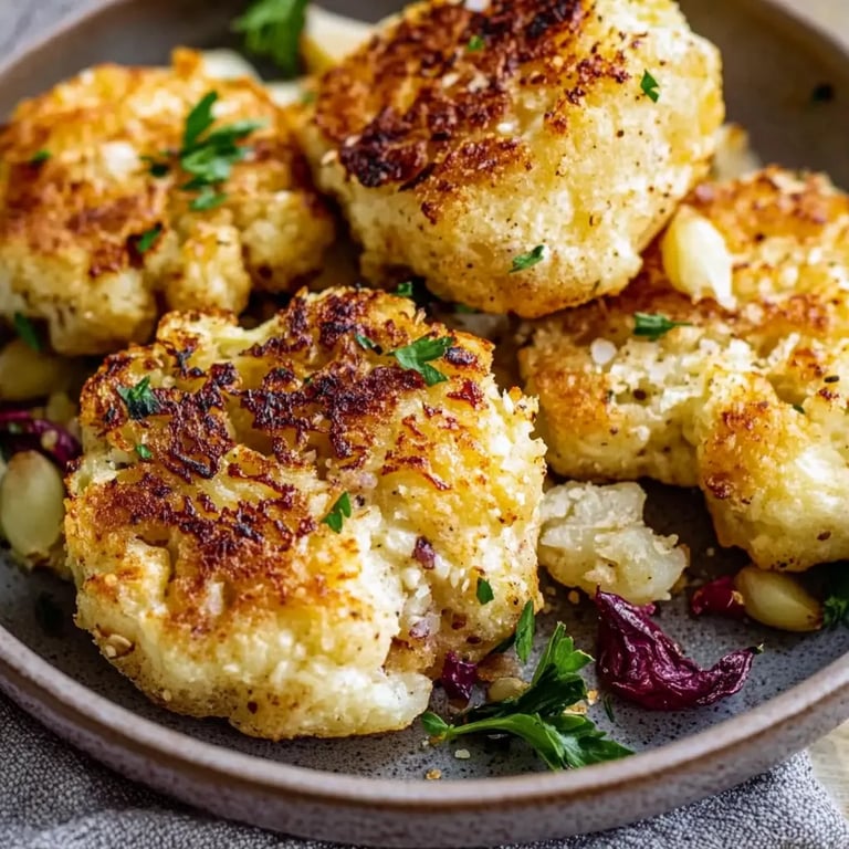 Knusprige Blumenkohl-Frikadellen