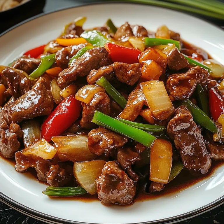 Chinese-Style Beef and Onion Stir-Fry