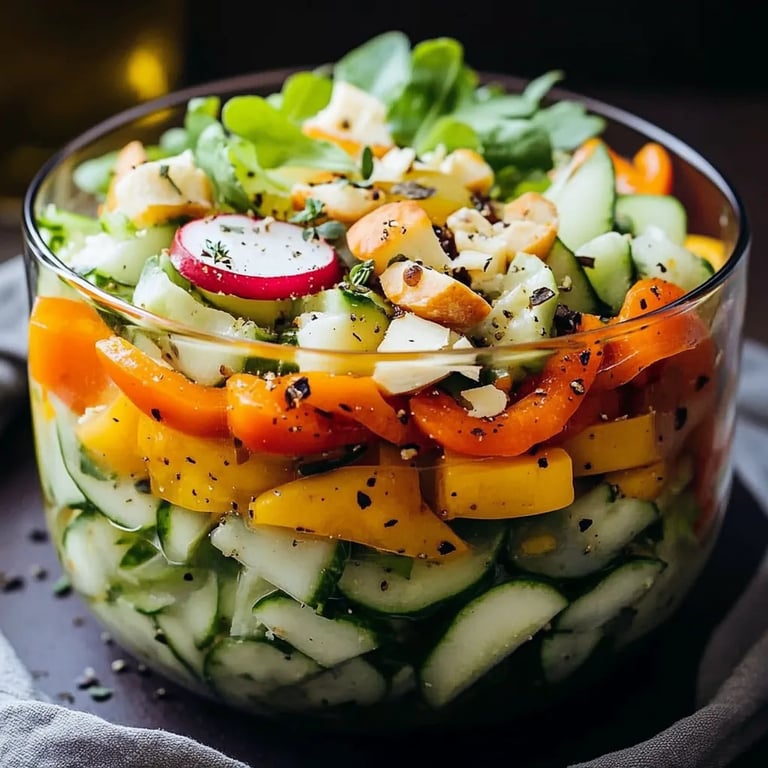 Klassischer Schichtsalat