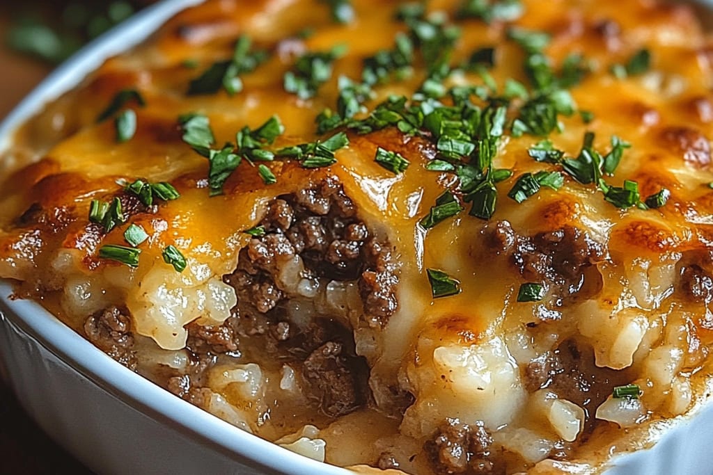 Französischer Zwiebelauflauf mit Rinderhack und Reis: Ein Unglaubliches Ultimatives Rezept