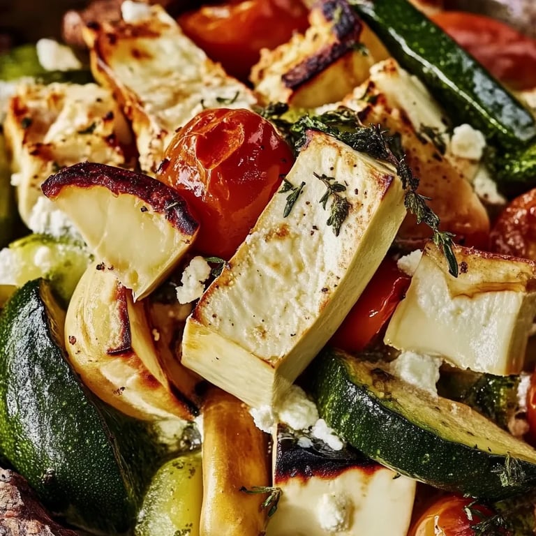 Kürbis Feta Ofen
