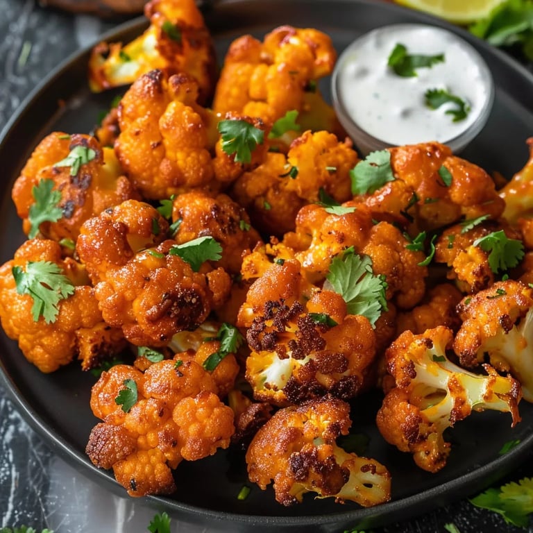 Air Fryer Buffalo Cauliflower