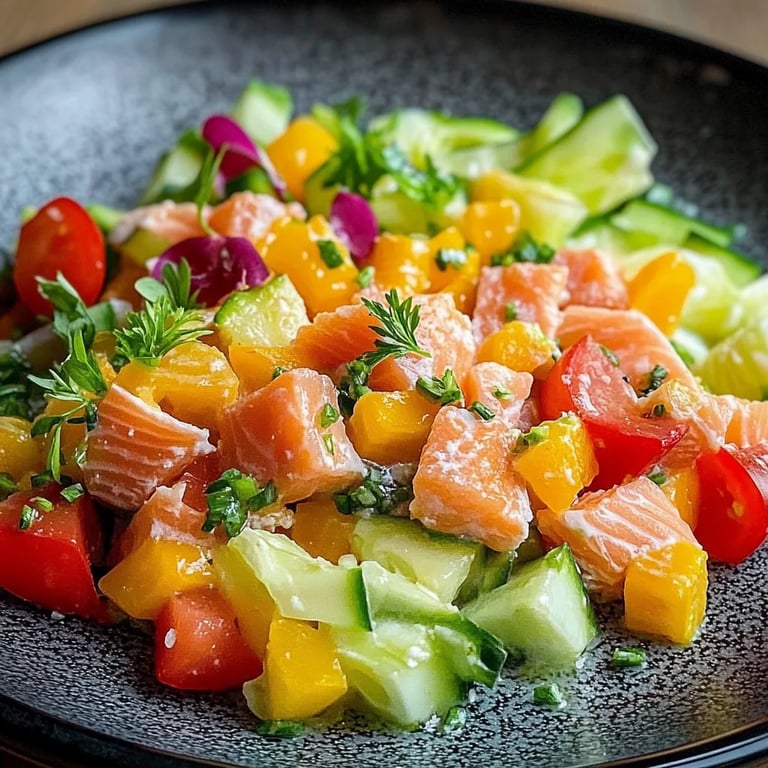 Thunfischsalat mit frischem Gemüse
