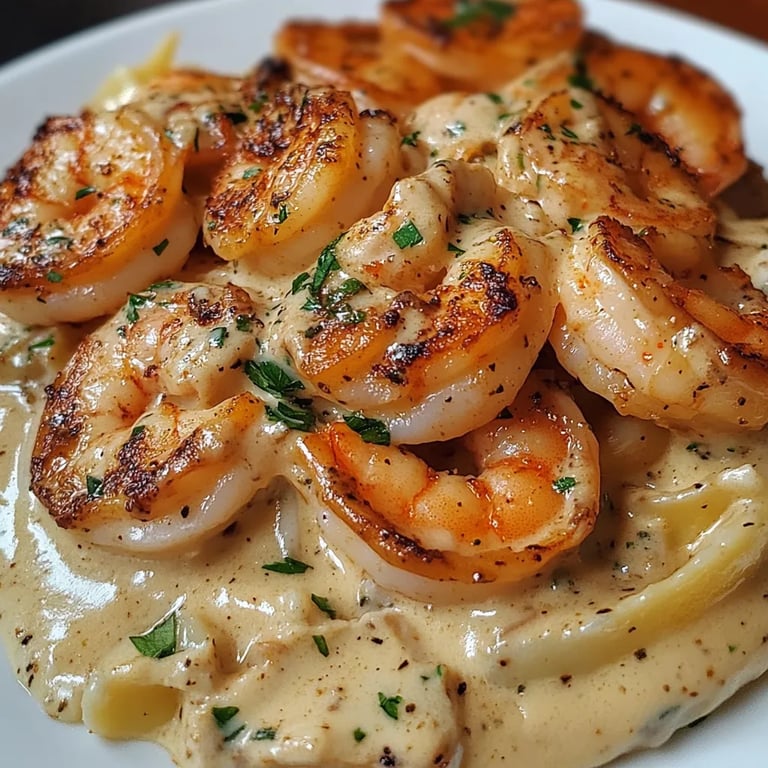 Camarones y Salmón Cajún con Salsa Cremosa de Ajo: Una Increíble Receta Última