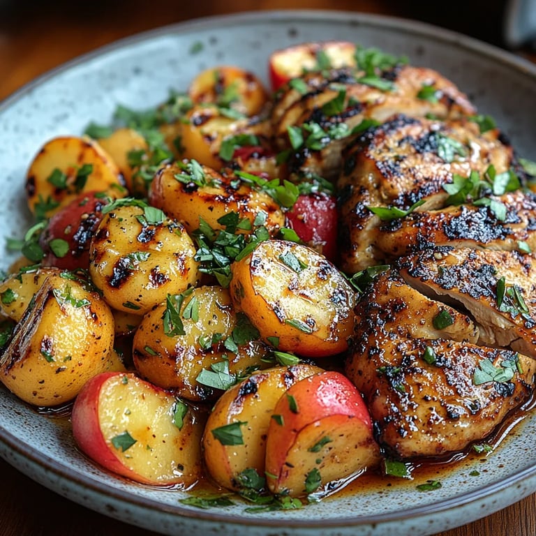 Gegrilltes Honig-Senf-Huhn mit Pfirsichsalat: Ein Unglaubliches Ultimatives Rezept