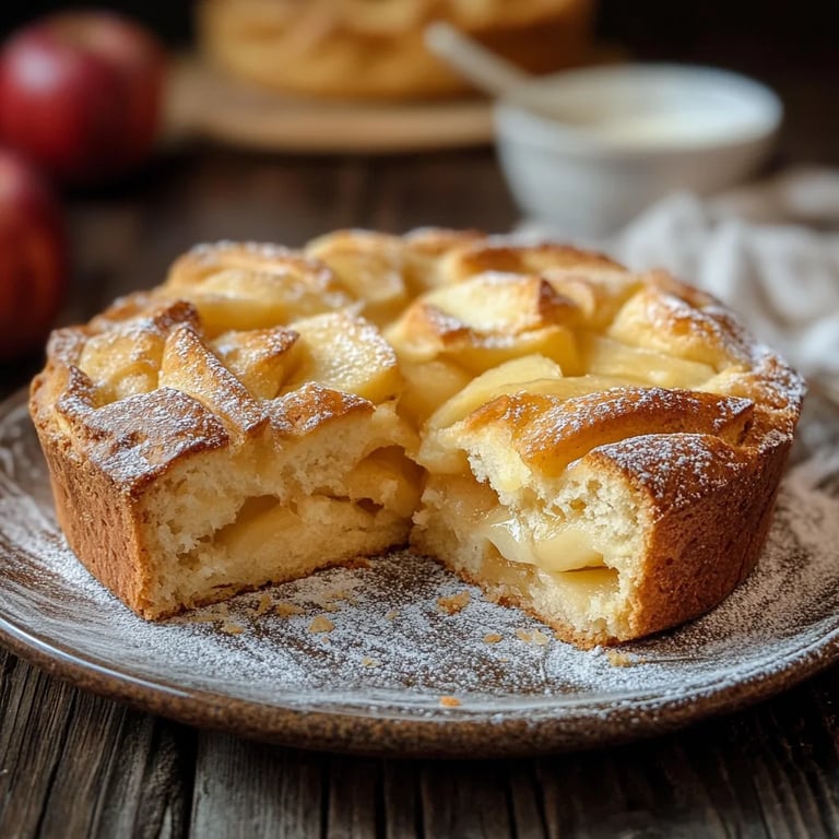 Versunkener Apfelkuchen vom Blech