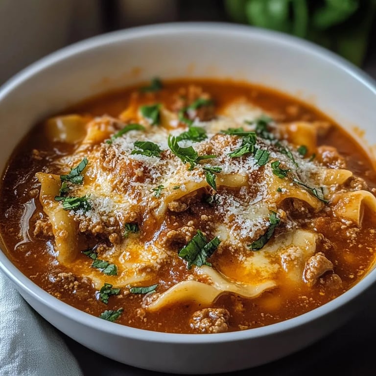 Easy TikTok Lasagna Soup