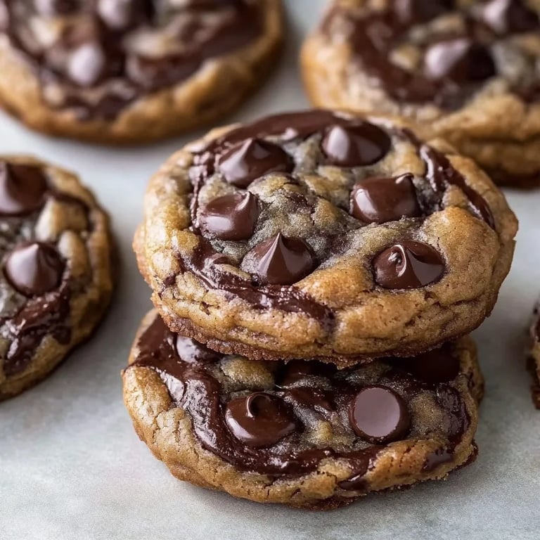 Weiche und zähe Schokoladenkekse
