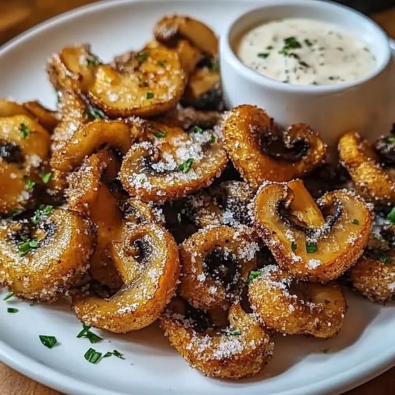 Air Fryer Ranch Mushrooms