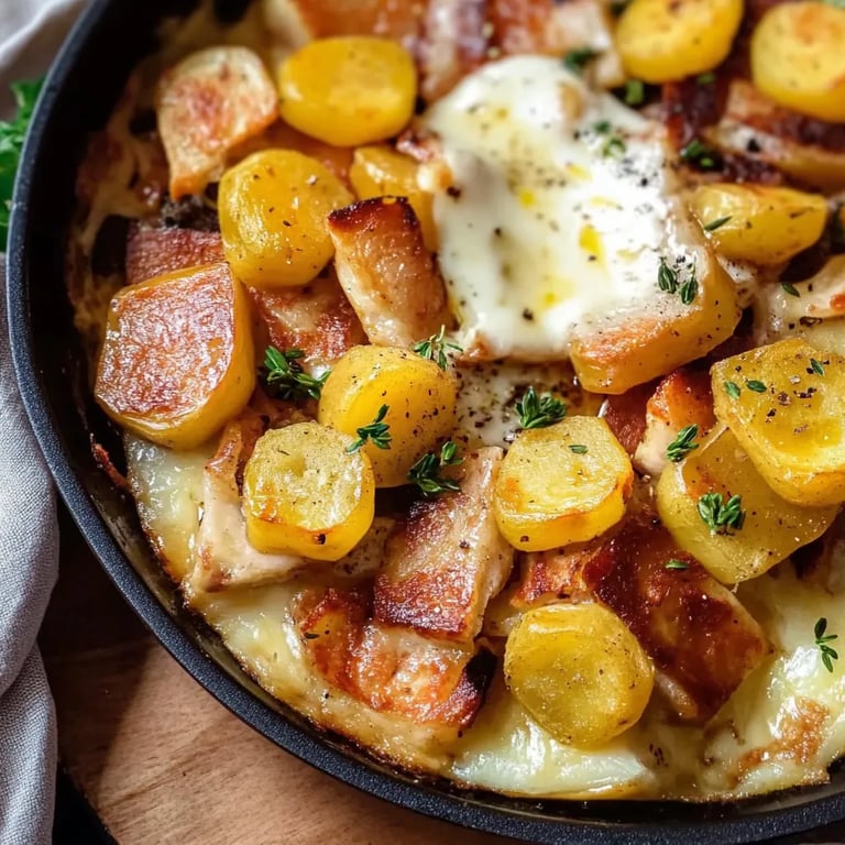 Kartoffel-Leberkäse-Pfanne