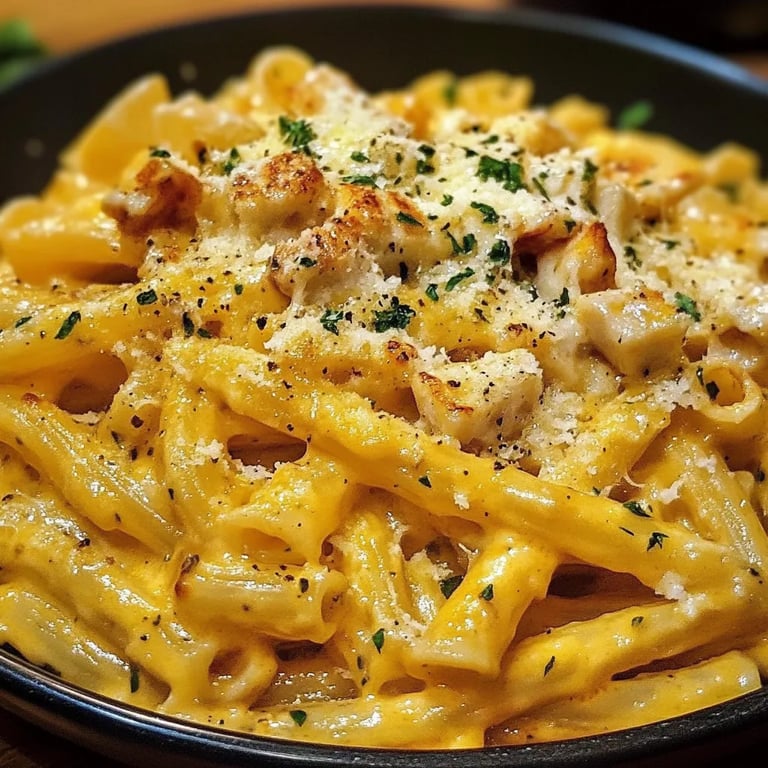 Kürbis Feta Pasta