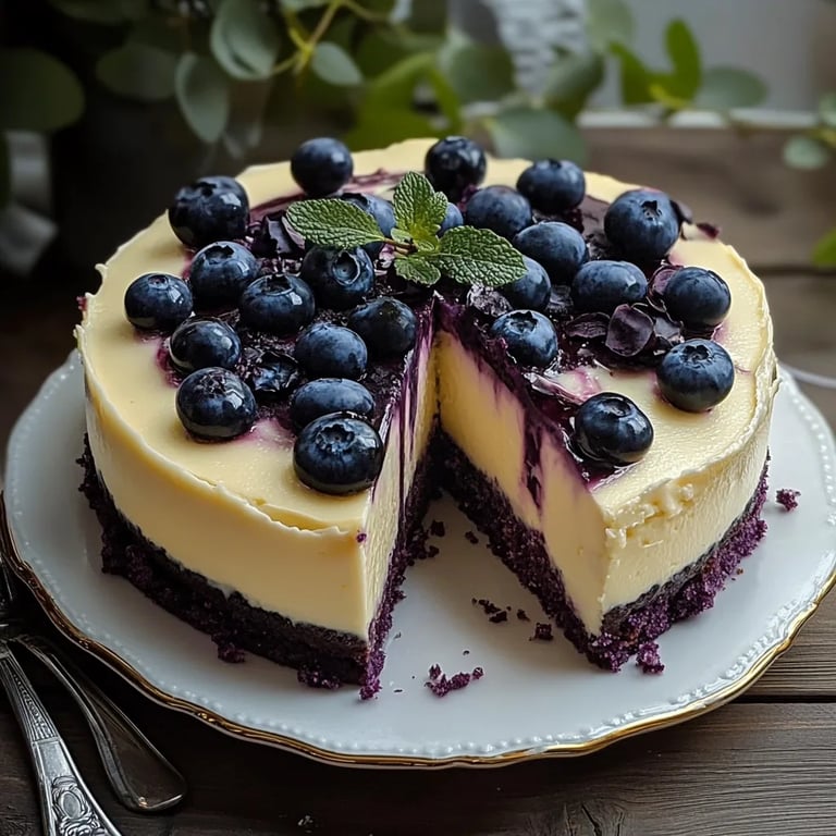 Blaubeer-Torte ohne Backen