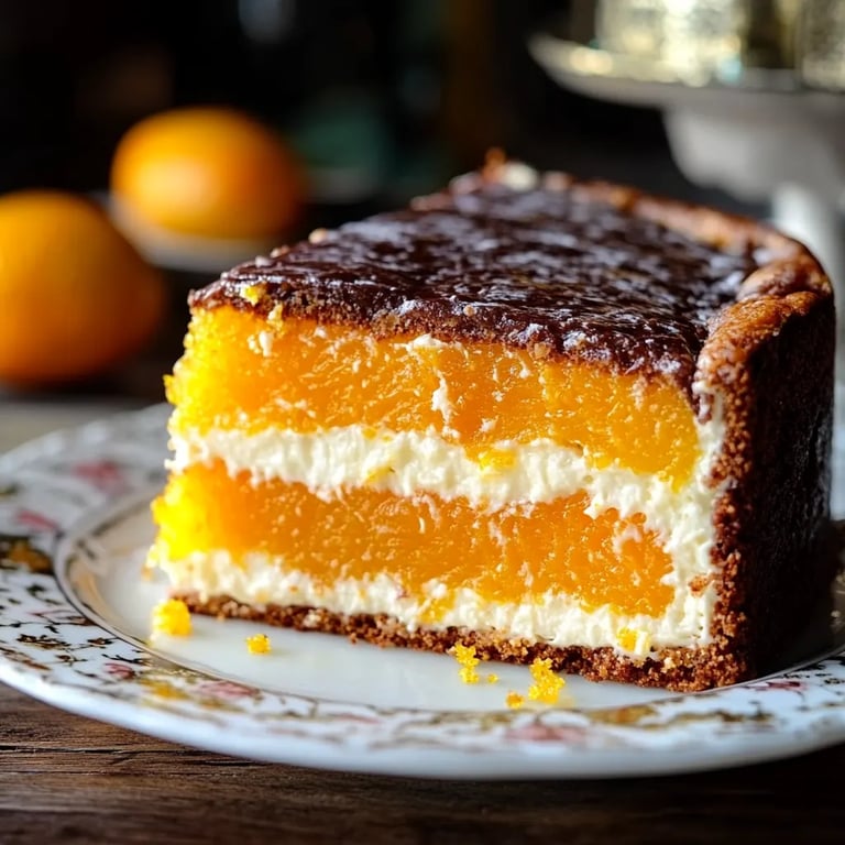 Kokosmakronen-Torte mit Mandarinen