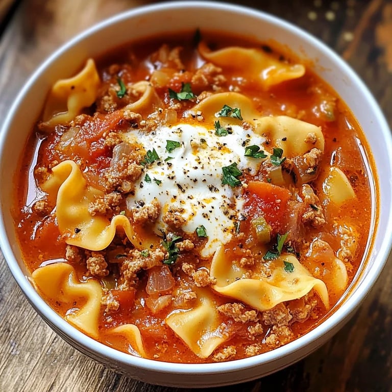 Homemade Lasagna Soup