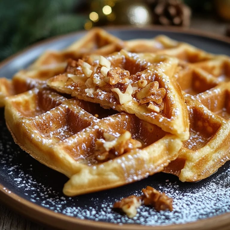Spekulatius-Waffeln zu Weihnachten
