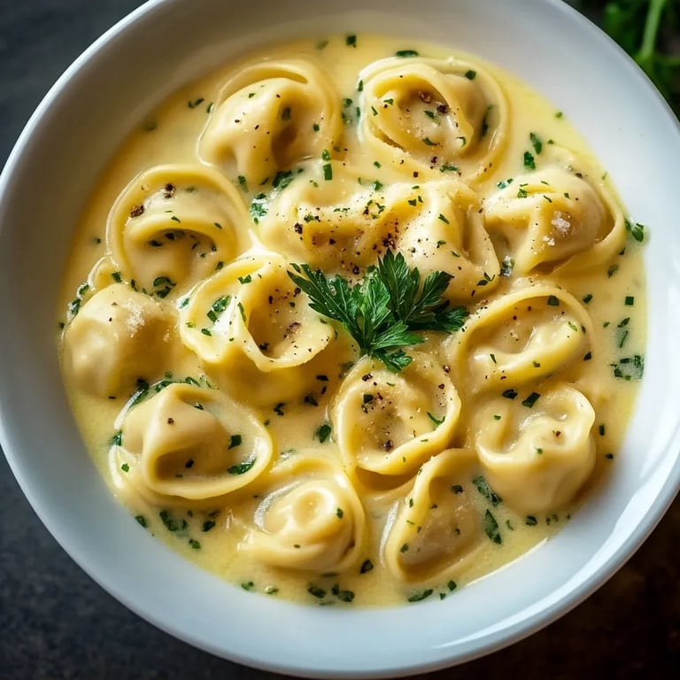 Tortellini in Käsesoße