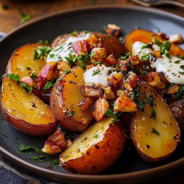 Patate Douce Rôtie au Yaourt, Noix et Miel : Une Recette Incroyable Ultime