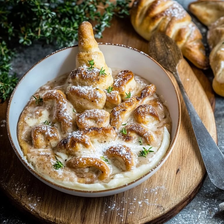 Blätterteig Tannenbäume