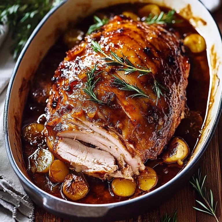 Schweinebraten in Biersoße