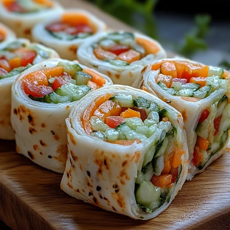 Fresh Vegetable Tortilla Roll Ups: An Incredible, Essential Recipe with 5 Ingredients