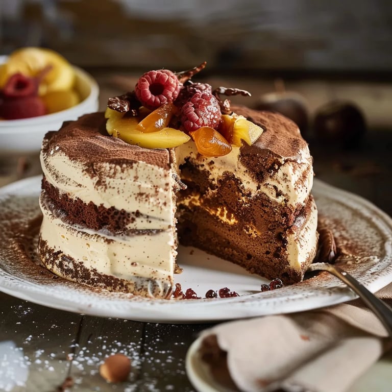 Bratapfeltorte mit Mascarpone