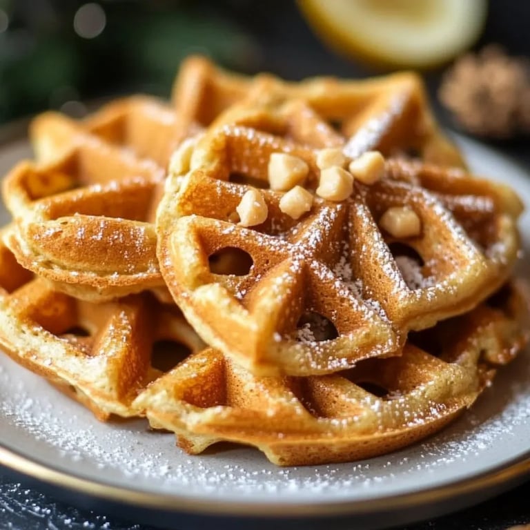 Spekulatius-Waffeln zu Weihnachten