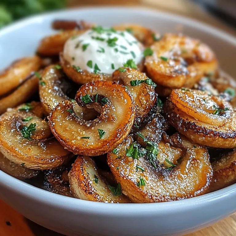 Fried Sliced Mushrooms Snack: An Incredible Ultimate Delight