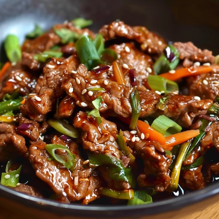 Quick & Healthy Moo Shu Beef